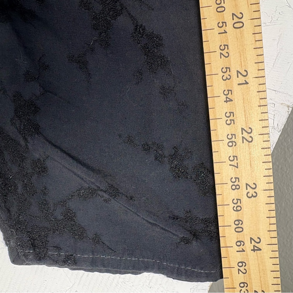 VTG CP Shades Black Embroidered Long Sleeve Sheath Dress Sz M Half Button 90s - Picture 10 of 10